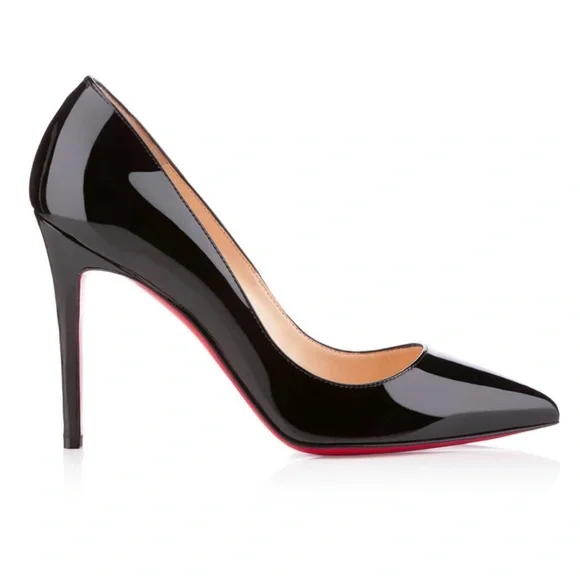 Christian Louboutin Pigalle 100mm Patent Leather Pumps - Picture 2 of 12